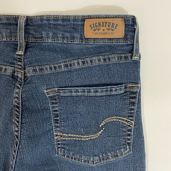 Levi's Signature Modern Skinny Jeans Women's Size 8 (28 x 27) Mid Rise Stretch - Picture 9 of 11